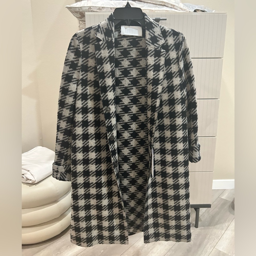 Harris Wharf London Check Pattern Coat